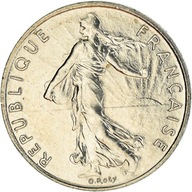 Moneta, Francja, Semeuse, 1/2 Franc, 1996, AU(50-5
