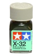 Tamiya X-32 Farba olejna TITANIUM SILVER - 10ml