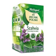 HERBAPOL zielnik polski SZAŁWIA herbata ziołowa 20 TOREBEK