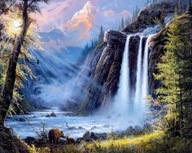 Maľovanie podľa čísel – Vodopád – 40 x 50 cm