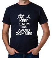 koszulka KEEP CALM AND AVOID ZOMBIES prezent