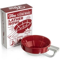 Miska na holenie Fine Porcelain Shaving Lather Bowl Red/White