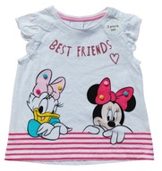 DISNEY T-shirt bluzka dziewczęca Best Friends r. 68 cm 3-6 m Mickey