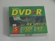 Płyty DVD-R 4,7 GB Nagrywalny dysk 5-pak, slim box