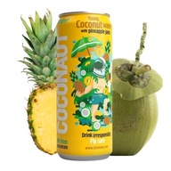 Niegazowana woda kokosowa Coconaut + sok anansowy 320ml