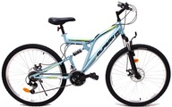 MTB bicykel Olpran Laser Full Disc rám 18 palcov koleso 26 " modrá