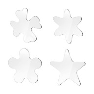 PETSOLA 4 ks/sada Akrylové Šablony, Šablony pro Ruční Výrobu Prošívaných Dek