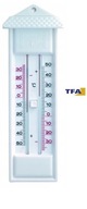Termometr Ogrodowy Plastikowy MIN MAX Plastikowy - Biały Bezrtęciowy