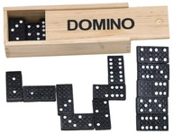 Gra towarzyska Klasyczne domino w pudełku Drewniana Rodzinna Logiczna