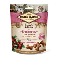 CARNILOVE CRUNCHY SNACK LAMB WITH CRANBERRIES / Jahňacie s brusnicami 200g