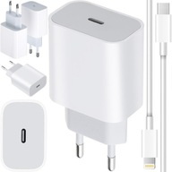 SZYBKA ŁADOWARKA DO IPHONE KOSTKA 20W + KABEL 1M / USB-C - IPHONE LIGHTING