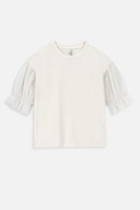 Dievčenské elegantné tričko ecru 104 Dievčenské tričko Coccodrillo