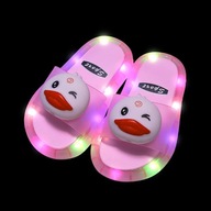 Kawaii detské svietiace papuče LED ľahké detské topánky antipo