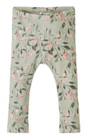 NAME IT legginsy niemowlęce 74 *6-9m. getry FLORAL