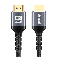Kabel HDMI 8K/60Hz 4K/144 HMDI kompatybilny kabel splot 2.1 48Gbps dla HDTV