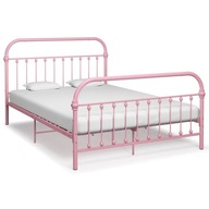 Rám postele ružový kovový 120x200 cm