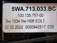 MÉCANISME LEVIER VITESSE GOLF 8 SKODA 5WA713033BC