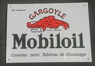 Mobiloil Reklama Šiltovka lisovaný plech 21x29CM B21