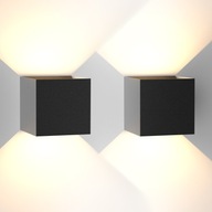 2x Vonkajšie nástenné fasádne LED svietidlo IP65