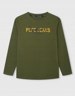 Pepe Jeans NH4 wgm khaki blúzka s dlhým rukávom logo 164