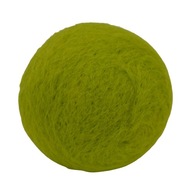 PLSTĚNÁ KULIČKA MERINO S CATNIPEM 6,5cm (zelená jarní neon)