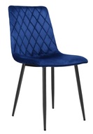 Čalúnená stolička Dexter Velvet tmavo modrá