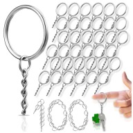 KULCSTARTÓ ALAP MEDÁL KÖR LÁNC 25mm 100DB