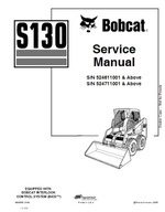 Servisná príručka BobCat S130 Šmykom riadený nakladač