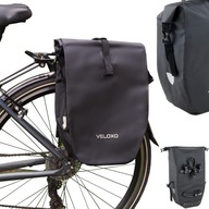 SAKWA ROWEROWA TORBA WODOODPORNA VELOXO ADVENTURE PRO BLACK NA BAGAŻNIK 25L