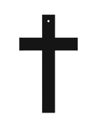 Kríž na stenu A 15 cm kovová devocionália