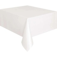 Obrus biely matný z materiálu na stôl 140x170cm