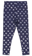 Granatowo-srebrne legginsy, getry Minnie 62 cm