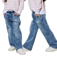 Niebieskie spodnie jeans na gumce All For Kids PL 104/110