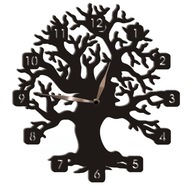 Hodiny ZG02 čierny nástenný strom