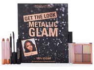 Makeup Revolution Zestaw świąteczny Get The Look - Metallic Glam 1op.