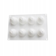 8 výklenkov 3D Vajíčko Tvar Silikónové formy DIY Vajcia