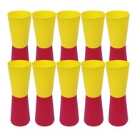 10 ks Flip Cups Speed Agility Training Fyzická kondícia Červená Žltá