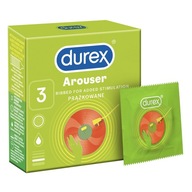 DUREX Arouser rebrované kondómy 3ks
