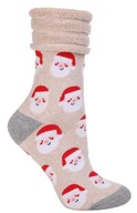 Ponožky Moraj , teplé frota abs , vianočné 27-30