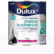 Dulux farba na nábytok z PVC laminátu kov Rýchla obnova KUCHYNE BIELA 0,75L