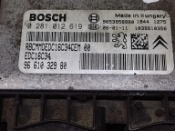 CITROEN BERLINGO 1.6 HDI control unit of the engine 0281012619