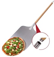 HLINÍKOVÁ LOPATA NA PIZZU 30,5 x 30,5 CM S DREVENOU RUKOVÄŤOU 85 CM