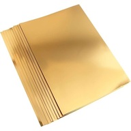 Metalický kartón A2 280g 10 ark. Zlatý