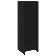 vidaXL Kúpeľňová skrinka, čierna, 30x30x95 cm, drevotrieska