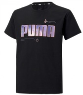 T-shirt koszulka dziecięca PUMA 586170 czarna 128.