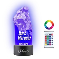 Lampka Nocna 3D LED Marc Marquez Prezent Grawer