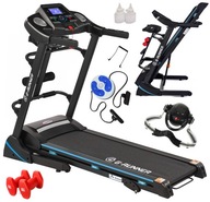 ЕЛЕКТРИЧНА БІГОВА ДОРІЖКА G-RUNNER 420 МАСАЖЕР ГАНТЕЛІ USB АМОРТИЗАЦІЯ ДИНАМІКИ