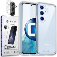 Etui Case OXYGEN PURE do Samsung A14 i A14 5g + SZKŁO CERAMICZNE + APARAT