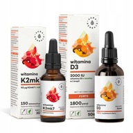 Súprava Aura Herbals Vitamín K2mk7 a Vitamín D3