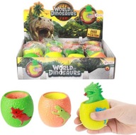 DINOSAURUS VAJCE SQUISHY antistresový STLÁČACIA HRAČKA MOCHI SENZORICKÁ relaxácia